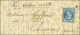 Lettre Avec Texte Daté De Paris Le 17 Octobre 1870 Pour Libourne, Confiée Directement à JP Nadal, Pilote Du Ballon, Qui  - Guerre De 1870