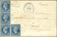 Losange CECA / N° 14 Paire + 2 Ex Càd CORPS EXP. CHINE / Bau A Sur Lettre Pour Laval. 1862. Superbe Association. - SUP.  - Army Postmarks (before 1900)