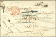 59/ ALENCON Sur Enveloppe Sans Texte Datée Du 31 Janvier 1825. Au Recto, Taxe 29 Annulée Plume Et Cachet Rouge Fleur De  - Civil Frank Covers