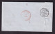 DDFF 516 - Lettre Précurseur De France CARIGNAN 1853 Via SEDAN - Marque D'entrée Belge FRANCE PAR BOUILLON - Bureaux De Passage