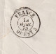 DDFF 520 - Enveloppe TP 32 GAND 1879 Vers PARIS - Marque D'échange Belge FRANCE OUEST 3 (Ambulant) - Bureaux De Passage