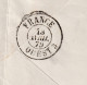 DDFF 520 - Enveloppe TP 32 GAND 1879 Vers PARIS - Marque D'échange Belge FRANCE OUEST 3 (Ambulant) - Transit Offices