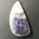 Cabochon "dentelle" D'améthyste Et Agate Naturel - Brésil - 15.35 Carats - 24.5 X 13 X 6 Mm - Ametista