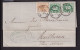 DDFF 523 - Lettre TP 28 Et 30 X 2 ANVERS 1878 Vers MULHOUSE - Marque D'échange Belge ALLEMAGNE Ambt BRUX-ARLON - Bureaux De Passage