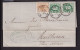 DDFF 523 - Lettre TP 28 Et 30 X 2 ANVERS 1878 Vers MULHOUSE - Marque D'échange Belge ALLEMAGNE Ambt BRUX-ARLON - Ufficio Di Transito