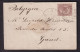 DDFF 524 - Lettre TP Italie MILANO 1878 Vers GAND - Marque D'échange Belge ITALIE OUEST 3 - Grenzübergangsstellen