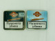 Candlelight Empty Cigarette Tin Cases Set Of Two Brazil And Sumatra #2224 - Etuis à Cigarettes Vides