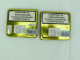Candlelight Empty Cigarette Tin Cases Set Of Two Brazil And Sumatra #2224 - Porta Sigarette (vuoti)