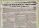 JOURNAL POLITIQUE DE TOULOUSE 07 01 1837 - ACADEMIE DES SCIENCES TOULOUSE - DISCOURS AU ROI - RIVIERES & CANAUX LATERAUX - 1800 - 1849