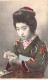 JAPON - Jeune Fille Japonnaise En Kimono - Colorisé - Carte Postale Ancienne - Andere & Zonder Classificatie