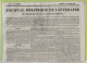 JOURNAL POLITIQUE DE TOULOUSE 21 01 1837 - MORT PEINTRE GERARD - DEBATS SUR L'ESPAGNE - DOUANES TOULOUSE - STRASBOURG - - 1800 - 1849