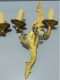 Delcampe - -PAIRE D'APPLIQUES MURALES  BRONZE DORE STYLE LOUIS XV XXe Déco Collection  E - Luminaires & Lustres