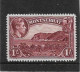 MONTSERRAT 1938 1s SG 108a PERF 14 MOUNTED MINT - Montserrat