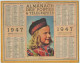 -- ALMANACH Des POSTES  & TELEGRAPHES 1947 / SOURIRE -- - Formato Grande : 1941-60