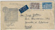 Finland 1956 Airmail Cover Sent From Turku Or Åbo To Joinville Brazil 2 Stamp + Label - Brieven En Documenten