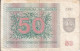 BILLETE DE LITUANIA DE 50 TALONAS DEL  AÑO 1991 (BANKNOTE) ALCE - Lituanie