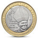 GABON 4500 CFA 3 AFRICA UNUSUAL POPE JEAN PAUL II BIMETAL BI-METALLIC 2007 UNC - Gabón