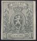 [(*) SUP] N° 22, 1c Gris, Belles Marges - Certificat Photo - Cote: 170€ - 1866-1867 Kleine Leeuw