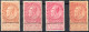 [** SUP] N° 57/58+58a, 10c - Les 3 Nuances + Un Superbe 10c Brun-rose Non Repris Au COB - 1893-1900 Fijne Baard
