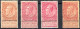 [** SUP] N° 57/58+58a, 10c - Les 3 Nuances + Un Superbe 10c Brun-rose Non Repris Au COB - 1893-1900 Fine Barbe