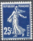 [** SUP] N° 140b, 25c Bleu-noir - Fraîcheur Postale - Cote: 35€ - 1906-38 Sower - Cameo