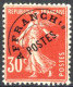 [* SUP] PO58, 30c Rouge - Légère Trace - Cote: 170€ - 1893-1947
