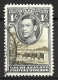 BECHUANALAND....KING GEORGE VI..(1936-52..)....1/-....GREY -BLACK.....SG125a...(CAT.VAL.£50..).....CDS...VFU.. - 1885-1964 Protectorado De Bechuanaland