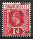 VIRGIN Is....KING GEORGE V...(1910-36..).....1d......SG70a.....(CAT.VAL..£14..).....CDS.....VFU... - Honduras Británica (...-1970)