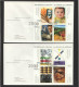 Delcampe - 2000  Complete Set Of 17 Millenium Collection Mini-sheets On FDCs Sc 1818-1834 - 1991-2000