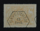 BELGIUM 1894, White Figures On Lined Background, Railway, Mi #14, Used, CV: €80 - Oblitérés