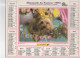 CALENDRIER ANNEE 1993, COMPLET, CHIEN ET CHATONS DANS SON PANIER REF 13762 - Grossformat : 1991-00