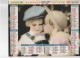 CALENDRIER ANNEE 1996, COMPLET, PETIT COUPLE D AMOUREUX REF 13764 - Tamaño Grande : 1991-00