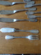 Delcampe - Armand Frenais 6 Fourchettes 6 Couteaux à Poisson Métal Argenté Style Chinon - Silberzeug