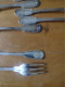 Delcampe - Armand Frenais 6 Fourchettes 6 Couteaux à Poisson Métal Argenté Style Chinon - Silverware