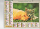 CALENDRIER ANNEE 2000, COMPLET, CHIEN ET CHATON, CHATONS ET POISSON   REF 13769 - Big : 1991-00