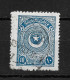 Turkey 1924 10 Piastres, Partial Colour Offset Error, Signed. Perf 12. Michel 842A /Scott 615c - Oblitérés