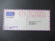 Indien 1989 Freistempel India Postage Calcurra Abs. Stempel Inter Continental Trading - West Germany - Lettres & Documents