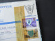 GB Jersey Channel Islands 1981 2x Registered Letter Postage And Registration Mit Marken Airmail Nach New York USA - Jersey