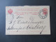 Russland 1907 Ganzsache / Antwortkarte Reponsé  Stempel Bapwaba  Nach Nürnberg Mit Ank. Stempel - Stamped Stationery