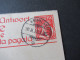 Schweiz 1922 Ganzsache PK Mit Bezahlter Antwort / Fragekarte Stempel Bahnpost Ambulant - Postwaardestukken