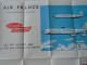 ZA482.46 Air France  TImetable  Paris, Madrid Barcelona -Map Of Madrid Ca 1970 - Europe