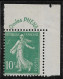 FRANCE N°188 - 10cts Vert Pub Phena - CdF - Neuf** - Superbe - Nuovi