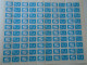 ZA484.16 ROMANIA   Sheet With   100 Stamps 5b  PORTO  Postage Due - Cancel Bucuresti    1974 - Otros & Sin Clasificación