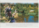 Australia NEW SOUTH WALES NSW Feeding Fish Japanese Garden COWRA Murray Views CWA18 Postcard C2000s - Sonstige & Ohne Zuordnung