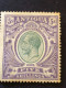 ANTIGUA 1913 5s Grey-green And Violet MH* Toning On Gum SG 51 - 1858-1960 Colonia Británica