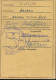 Ausweis - Carte D'identité De Réfugié 1949 (G. Schiffers) Flüchtlingsausweis Wilhelmshaven, Land Niedersachsen - Historische Dokumente