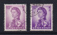 Hong Kong: 1962/73   QE II     SG197a?     10c   Reddish Violet   [Earing Flaw]   Used - Used Stamps