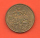 5 Cents 1988 Barbados Brass Coin South Point Lighthouse - Barbados (Barbuda)