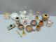 -LOT OBJETS MINIATURES CERAMIQUE PORCELAINE BOIS VERRE GRES LAITON M. Argenté      E - Autres & Non Classés