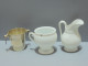 -LOT OBJETS MINIATURES CERAMIQUE PORCELAINE BOIS VERRE GRES LAITON M. Argenté      E - Autres & Non Classés